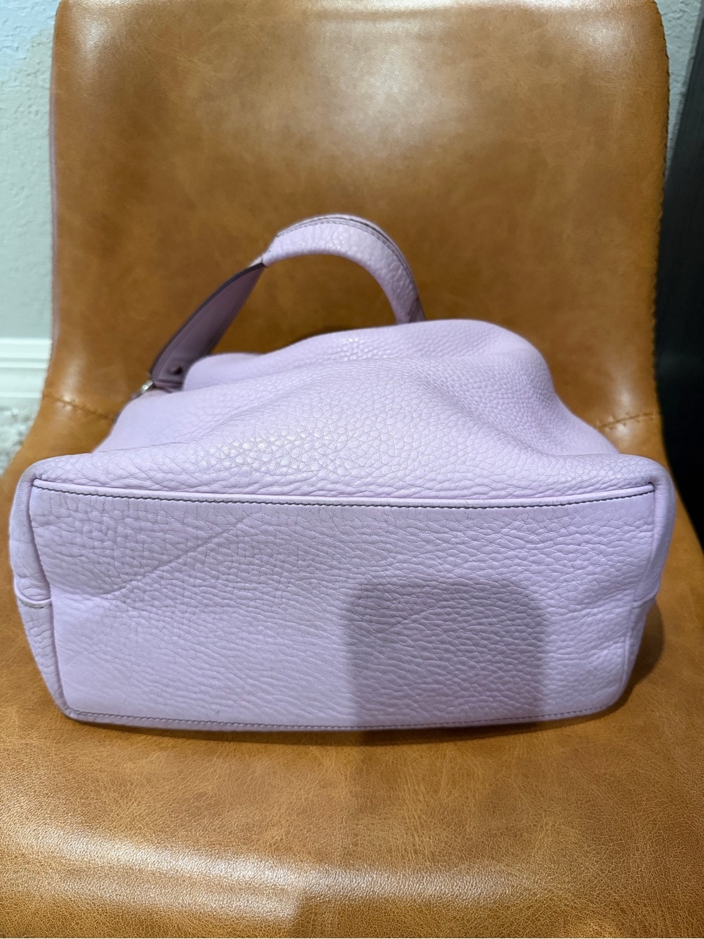 Coach Carly Pink pebbled Leather Hobo Shoulder bag - Picture 7 of 7